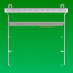 Potence hauteur 1.00 M, 4 points de fixation directs