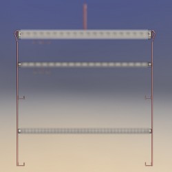 Potence hauteur 1.00 M, 4 points de fixation directs