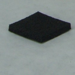 Carrés caoutchouc adhésif 20 x 20 x 4 mm - Deltech