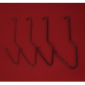 Hooks for tubes and profiles