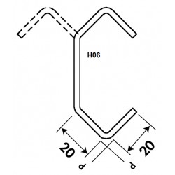 Hooks Type H06 1,5mm at 6mm