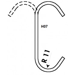 Hooks Type H07 1,5mm at 6mm